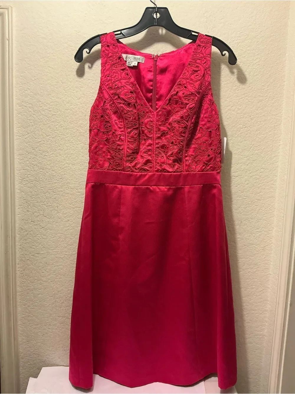 Kay UngerβCocktail Dress in Bright Red size 8